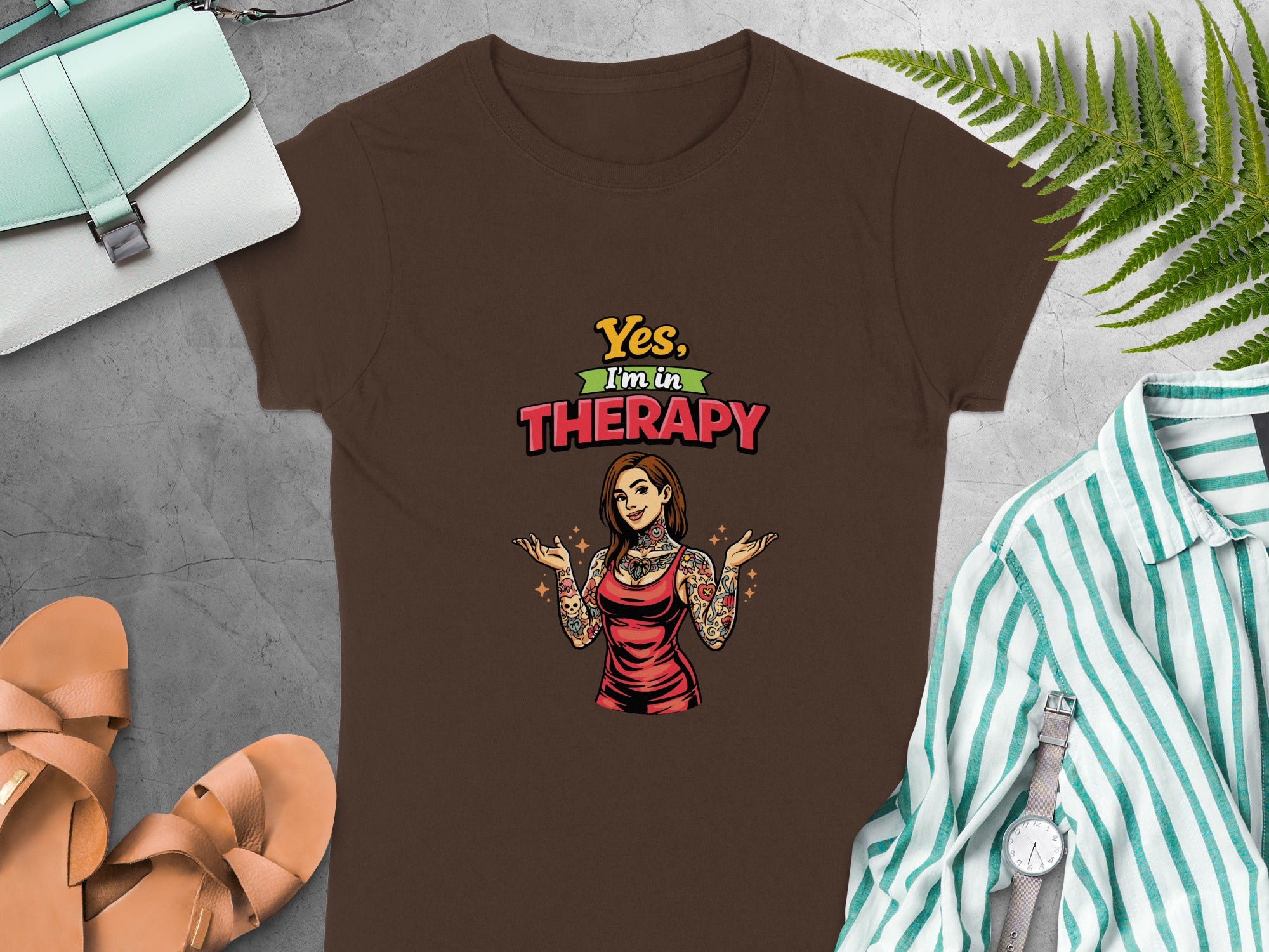 Yes I'm in Therapy Graphic T-Shirt