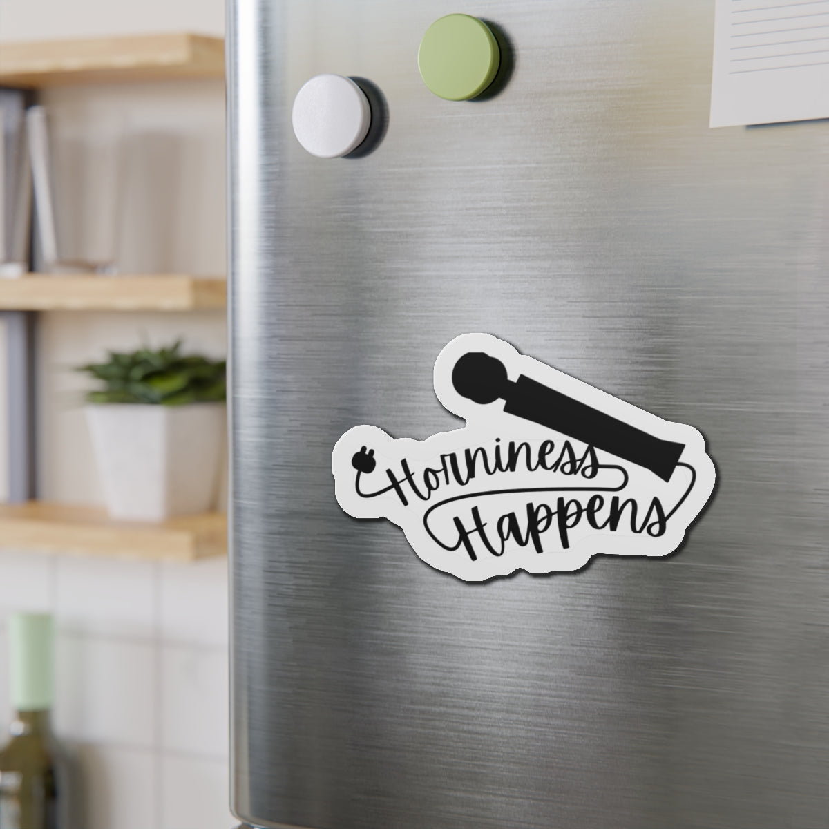 Horniness Happens Funny Fridge Magnet Home Decor Sticker