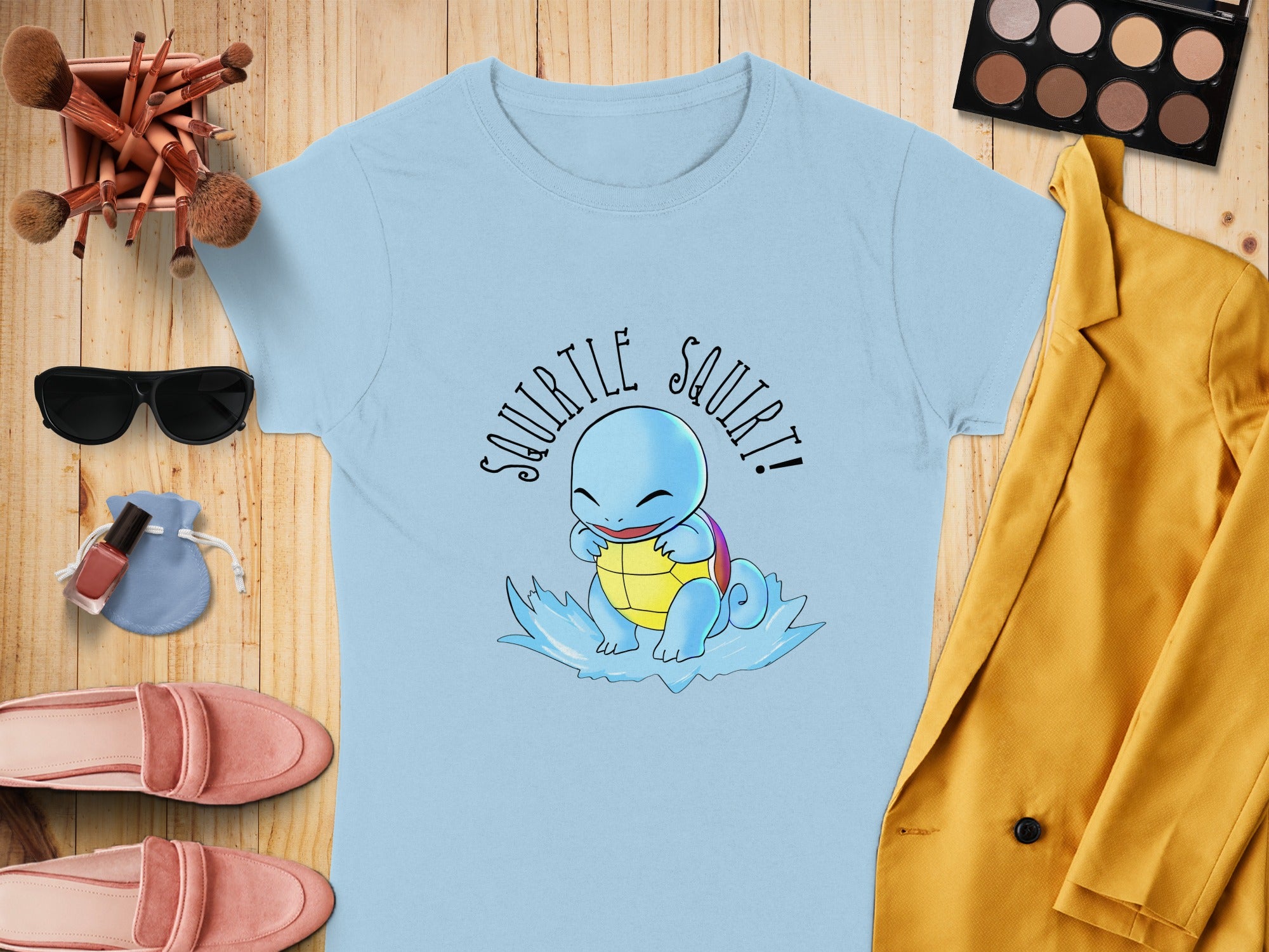 Squirtle Squirt Cute Character Graphic T-shirt