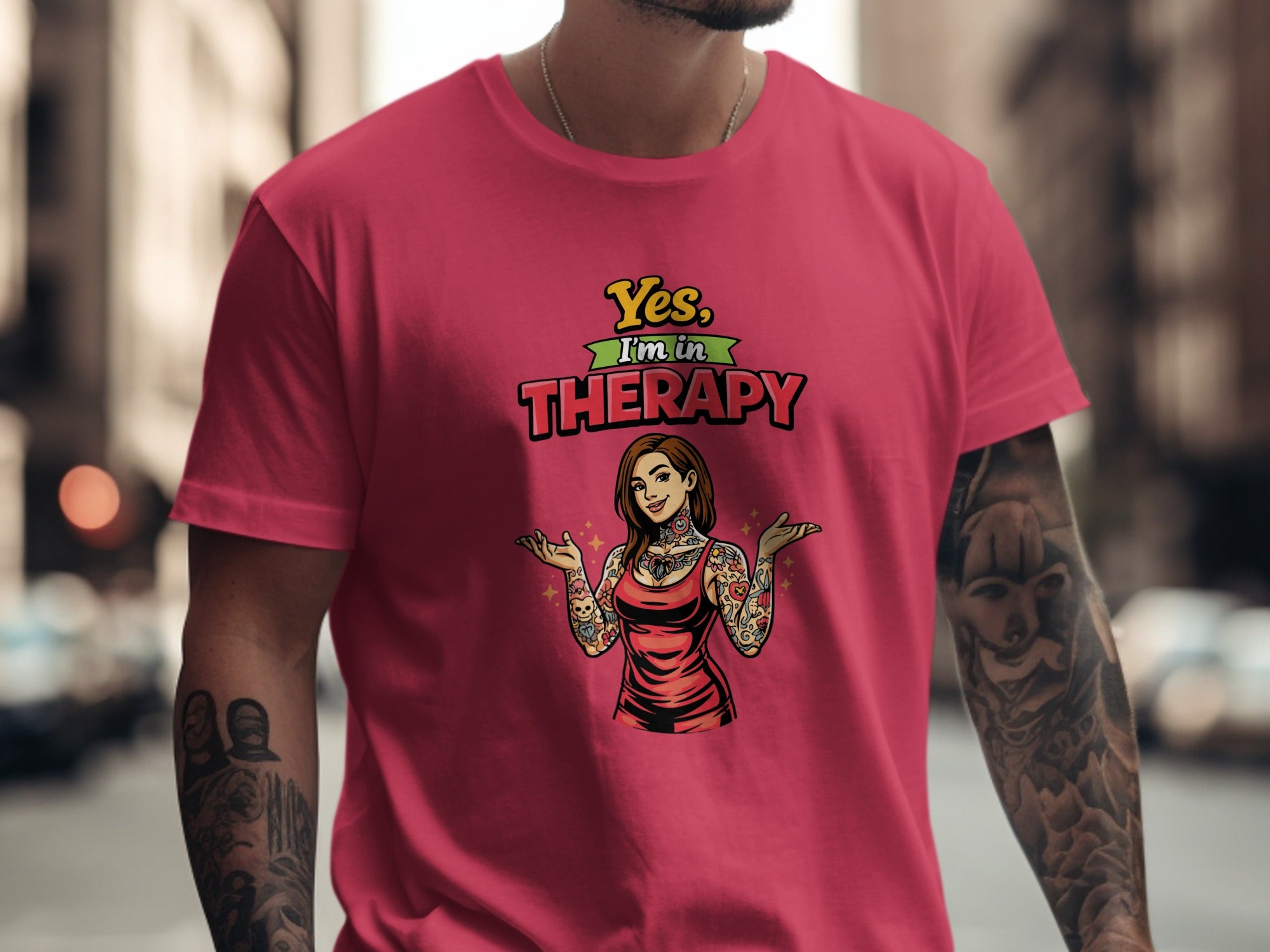 Yes I'm in Therapy Graphic Tee for Therapy Awareness