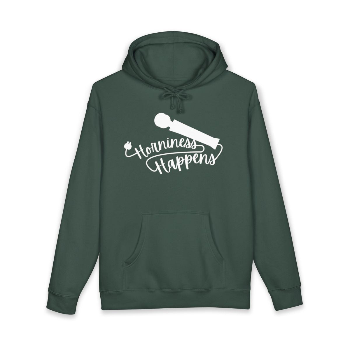 Horniness Happens Microphone Print Hoodie
