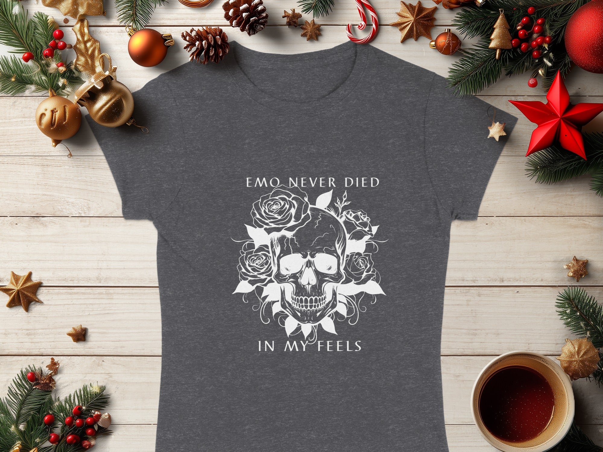 Emo Never Died In My Feels Graphic Tee Shirt