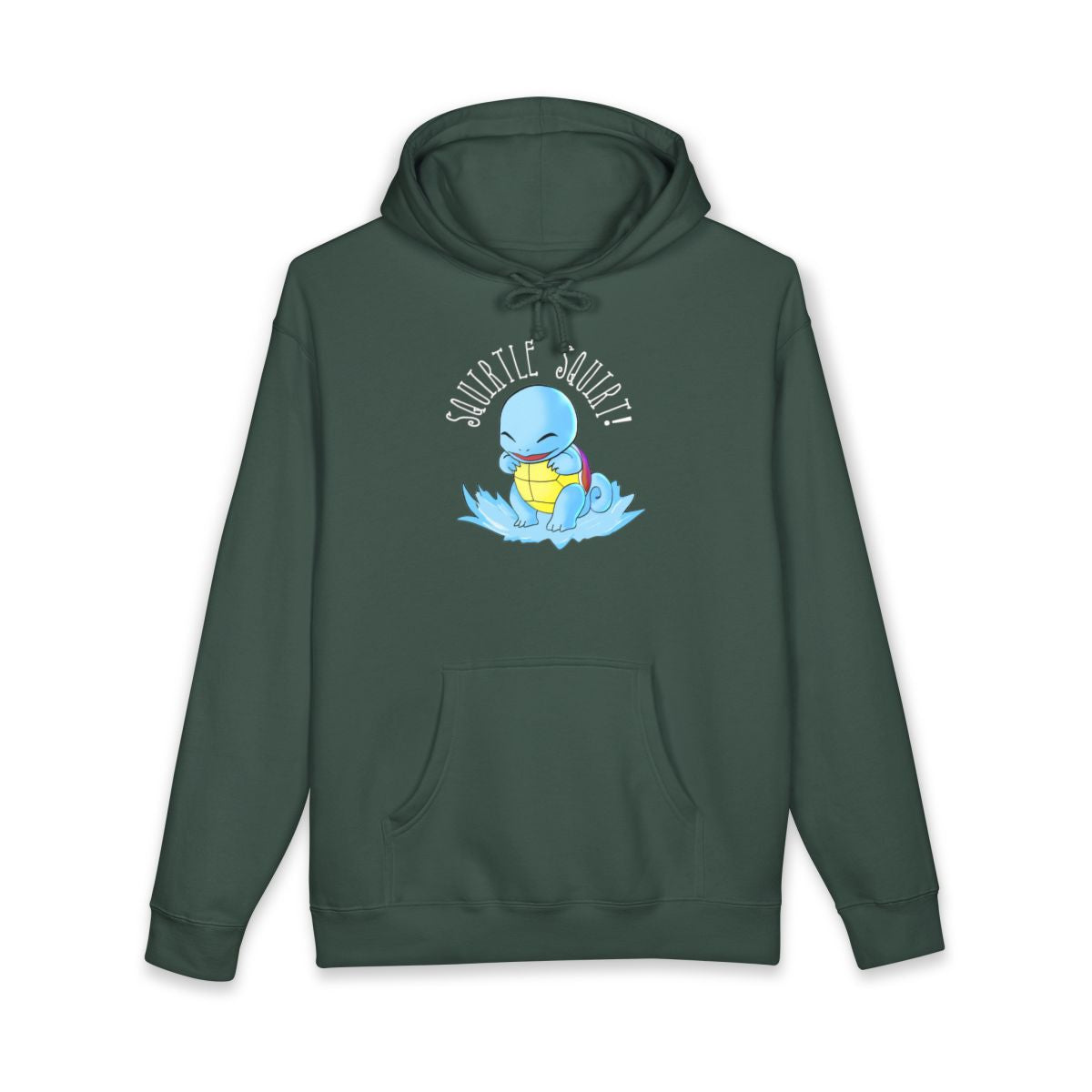 Squirtle Squirt Graphic Green Hoodie for Fans