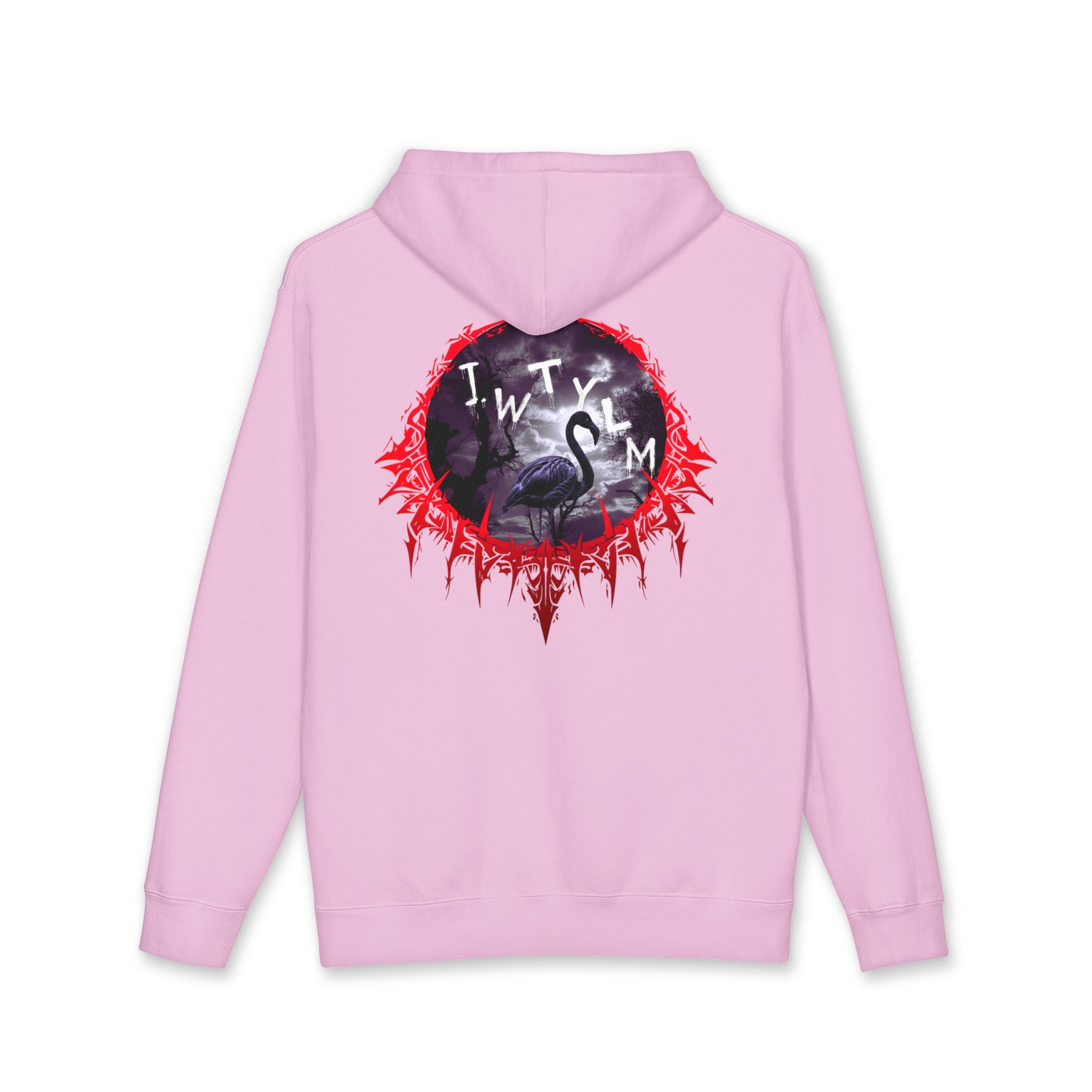 Pink Gothic Flamingo J.W.T.Y.L.M. Hoodie product type