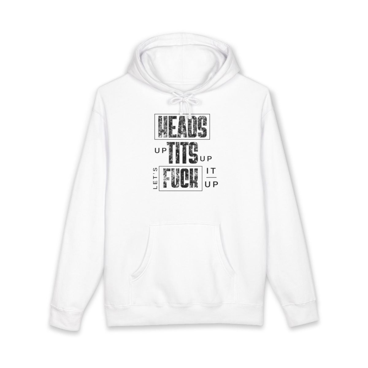 Heads Tits Fuck Let's It Up Graphic Hoodie Product