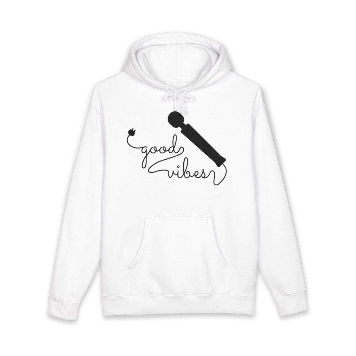 Good Vibes Microphone Design Hoodie for Music Fans