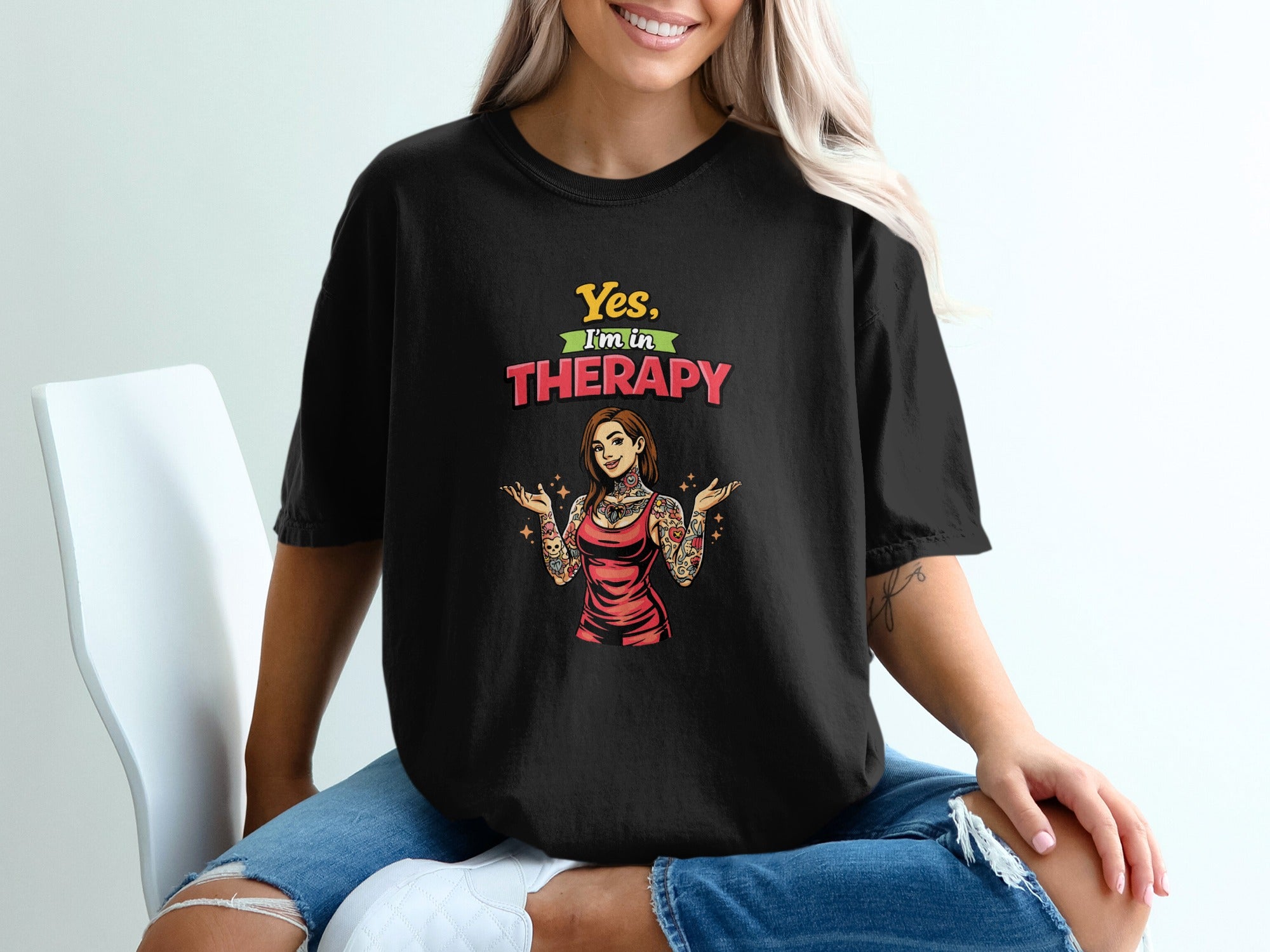 Yes I'm in Therapy Graphic T-Shirt Product