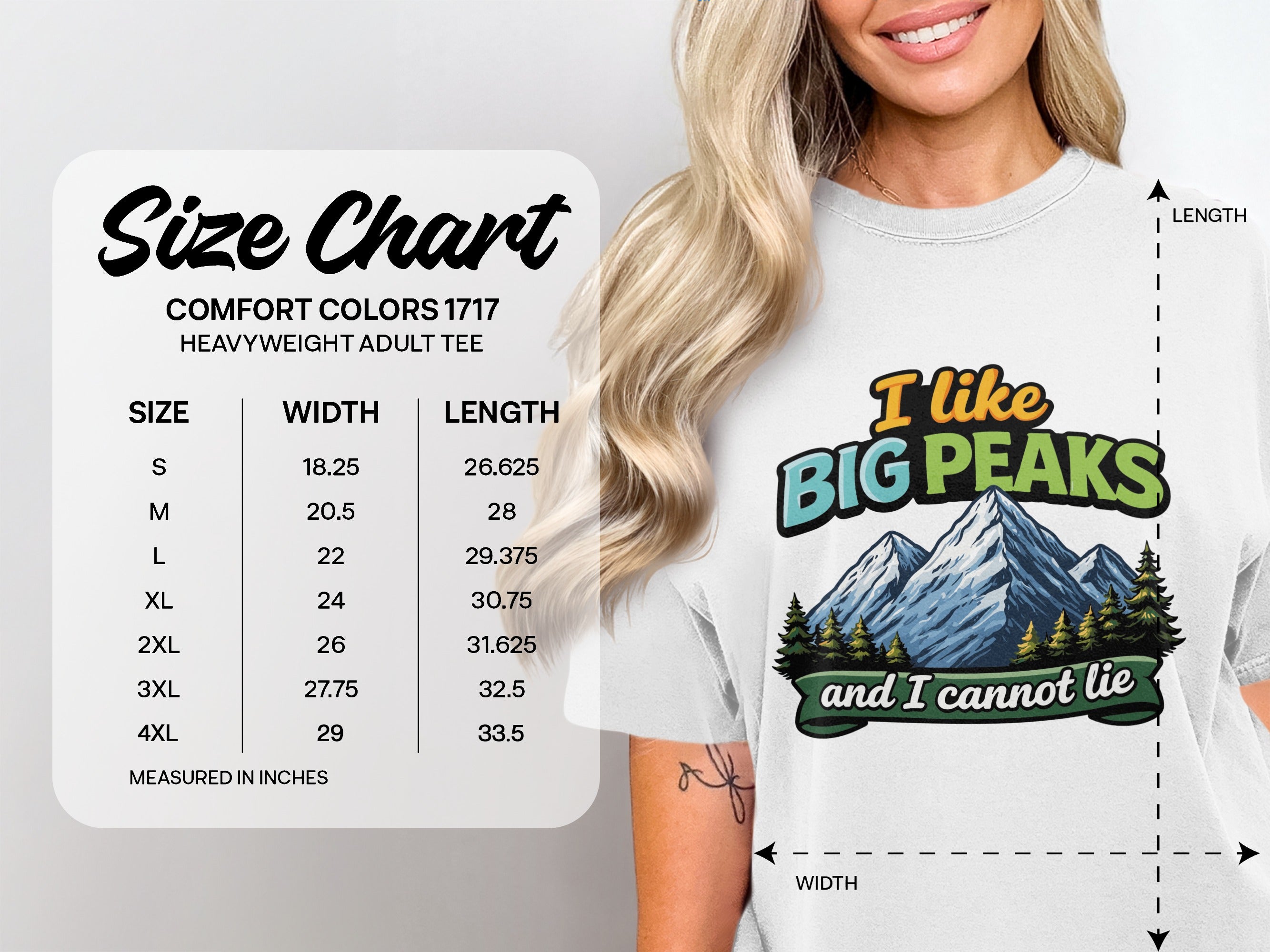 I Like Big Peaks and I Cannot Lie Adult Tee