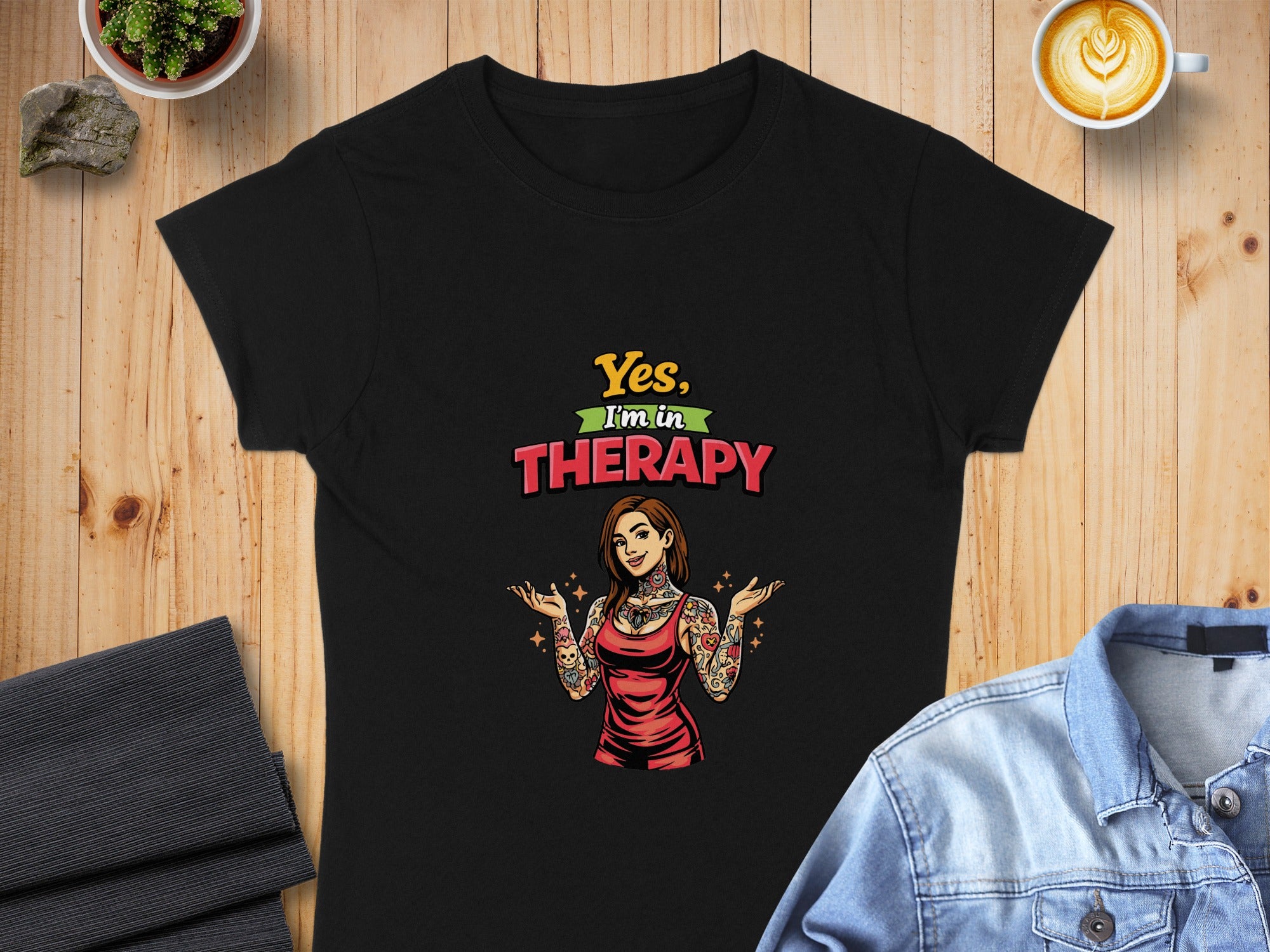 Yes I'm in Therapy Graphic Tee Shirt for Mental Health