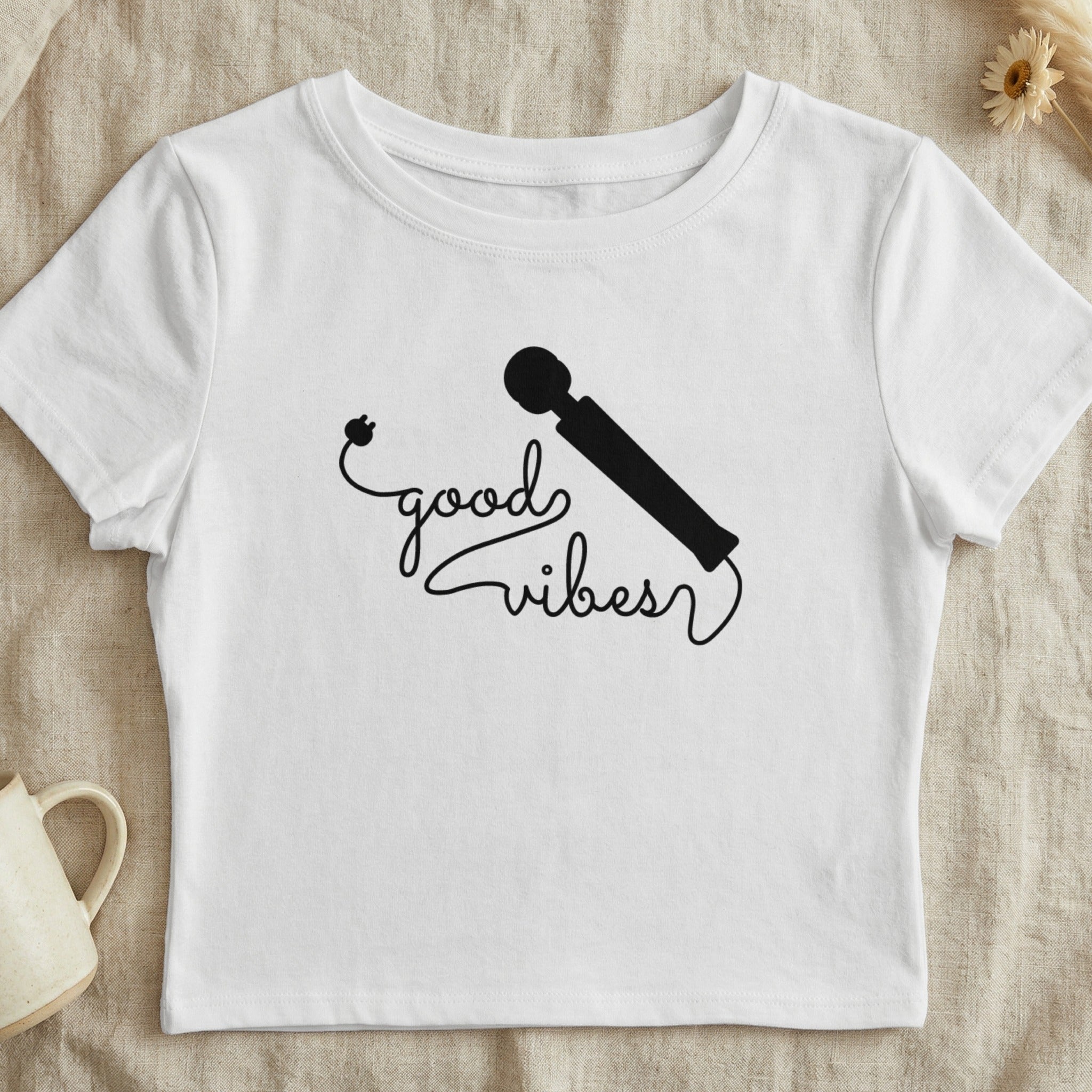 Good Vibes Microphone Graphic Tee Shirt